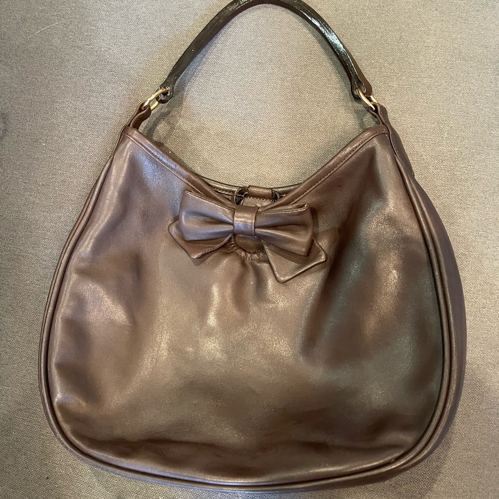 Kitamura Japanese brown leather handbag